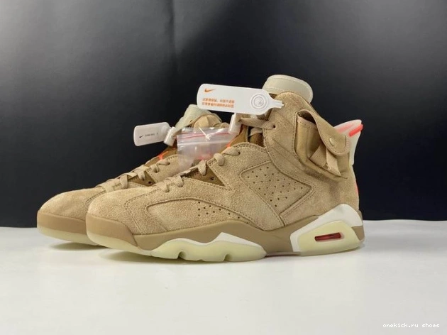 Rep DH0690-200 Retro Travis Khaki 6 Jordan Air British Scott 0629